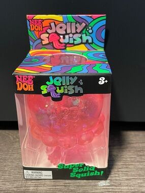 Needoh Jelly Squish Pink Sensory Squish Toy